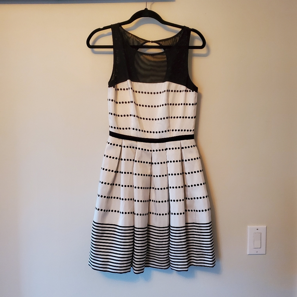 🛍 Black and White Party Dress - Worn Once!